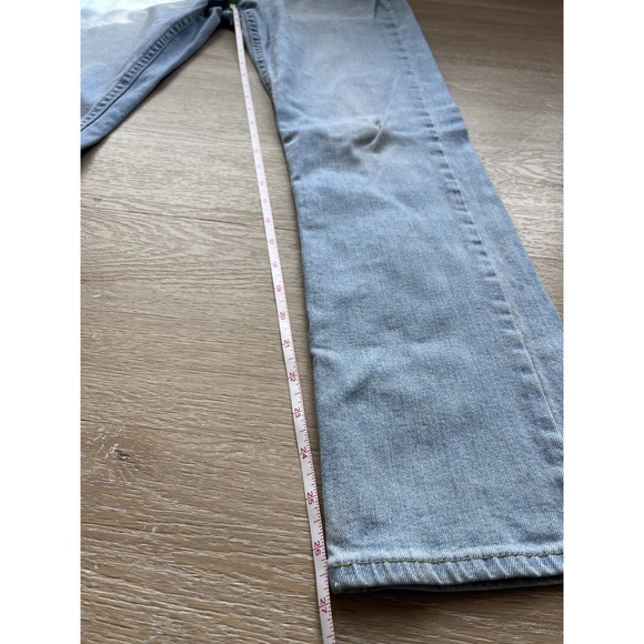 Hollister Jeans Mens 29x30 Blue Light Wash Denim Cotton Slim Fit Straight Leg - Picture 5 of 9